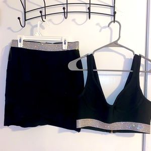 Akira 2 piece diamond waisted set